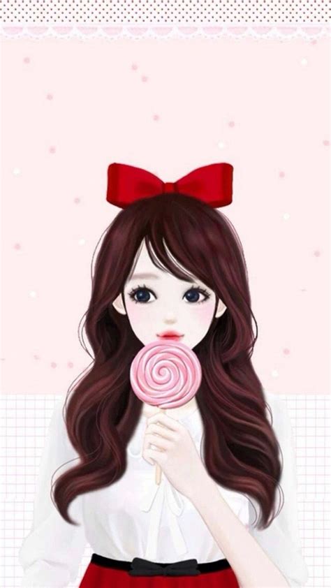 Cute Anime Cartoon Korean Pink Wallpapers Wallpaper Cave