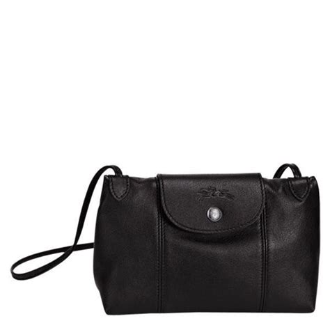 Longchamp Bag La Plaige Cuir Leather Sling Message Bag Black Instock Womens Fashion Bags