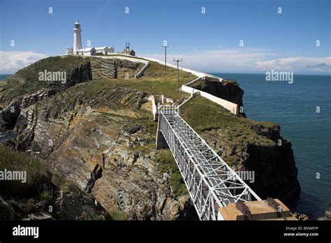 Bridge To South Stack Lighthouse Holy Island Anglesey North Wales