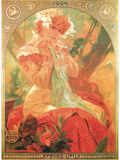 Sarah Bernhardt Alphonse Mucha Poster For Sale By Playmap Redbubble