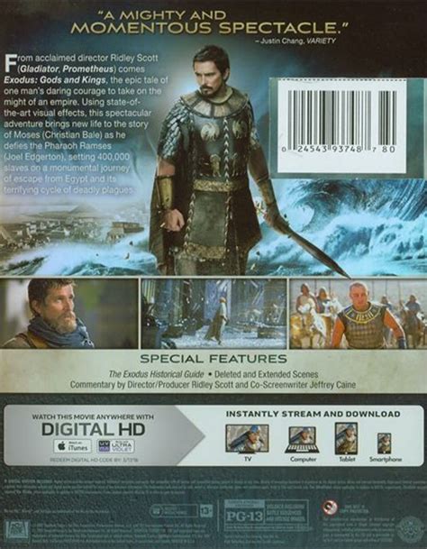 Exodus Gods And Kings Blu Ray Ultraviolet Blu Ray 2014 Dvd Empire