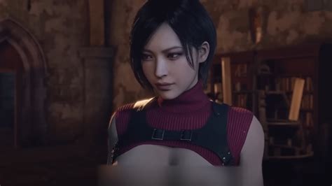 Naked Ada Wong Confronts Cross Dressing Leon Resident Evil Remake