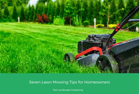 Seven Lawn Mowing Tips For Homeowners Blog