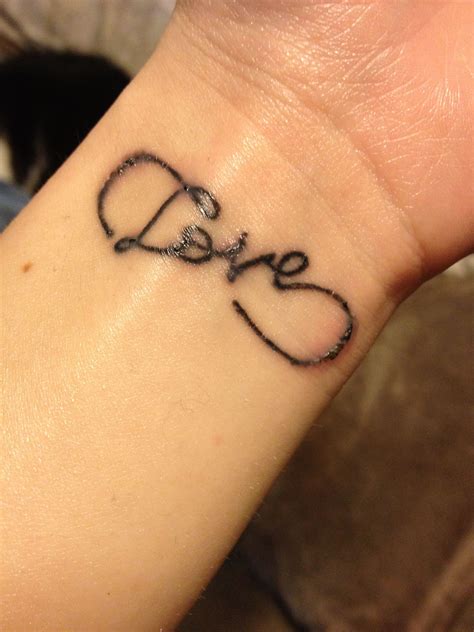 Infinity Love Tattoo Wrist Forever Cool Wrist Tattoos Wrist Tattoos