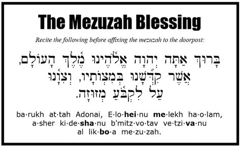 Instructions Mezuzah Club B¨h