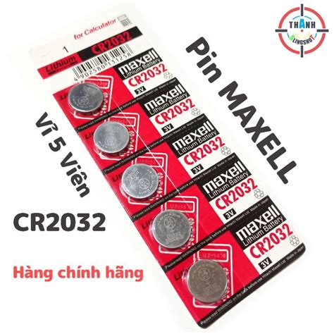 Pin Chính Hãng Maxell Cr2032 Lithium 3v Dành Cho đồng Hồ Máy Tính