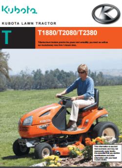 You need to make sure that your car battery can supply enough current to start the solenoid and turn your engine. Kubota T Series Ride On Mowers : Kentan Machinery : Kentan Machinery