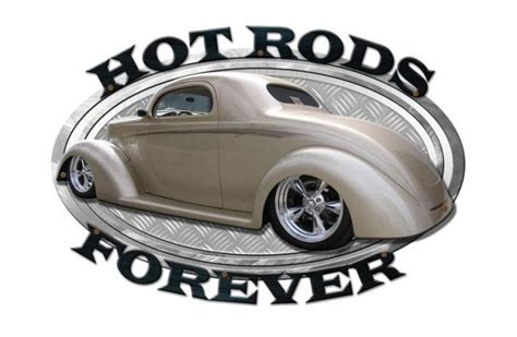 Hot Rods Forever 3 D Metal Sign Vintage Style Retro Gas Oil Etsy