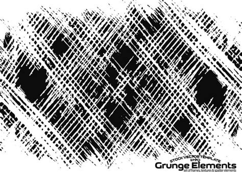 Grunge Lines Texture Abstract Isolated Stock Vector Template Easy