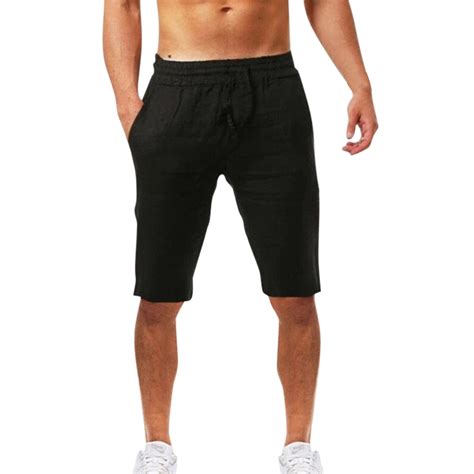 adviicd mens shorts men s casual twill elastic cargo shorts below knee loose fit multi pocket