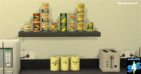 Simista Canned Food Deco • Sims 4 Downloads