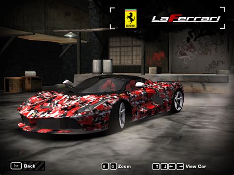 Laferrari Red Camo Vinyl Photos By Chellos Need For Speed Most Wanted Nfscars