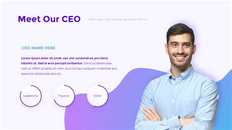 Meet Our Confident Ceo Slide Page