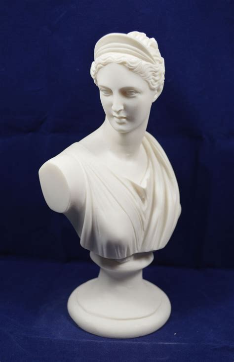 Artemis Diana Bust Sculpture Ancient Greek Goddess Of Hunt Etsy