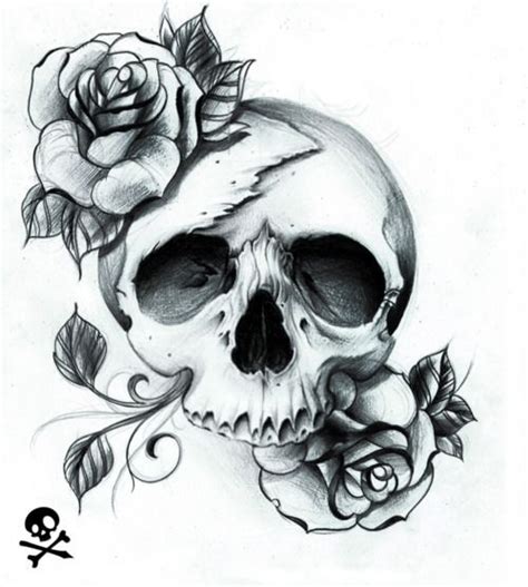 Skull N Roses My Next Tat Some Butterflies Added N Redesign The Scull