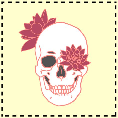 Skull Flowers By Keydraws On Newgrounds