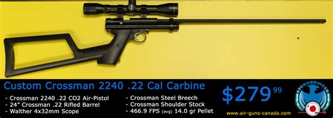 Crosman Carbine Featuring A Crosman Steel Breech Crosman Barrel Crosman Shoulder