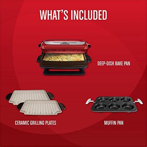 George Foreman 5 Serving Multi Plate Evolve Grill System With Ceramic