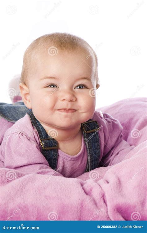 Sweet Baby Stock Photo Image Of Laughing Pink Human 25600382