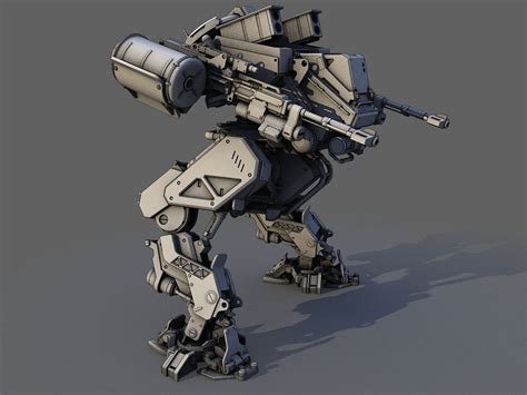 Robot 3d Model Mech Combat Robot Robots Concept