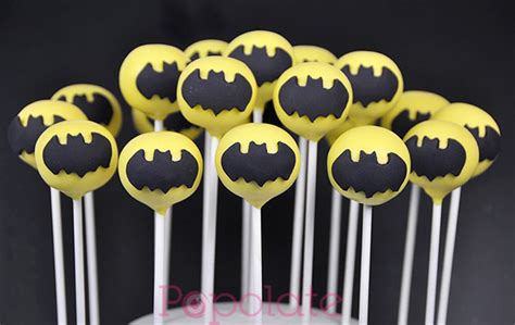 Batmans Bat Sign Cake Pops Popolate
