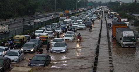 At 100 Mm Delhi Rains Score Century Break Records More Showers