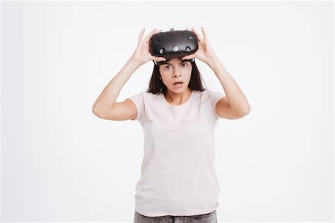 Premium Photo Picture Of Shocked Young Lady Wearing Virtual Reality