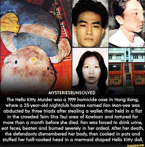 Of Mysteriesrunsolved The Hello Kitty Murder Was A 1999 Homicide Case In Hong Kong Where A 23