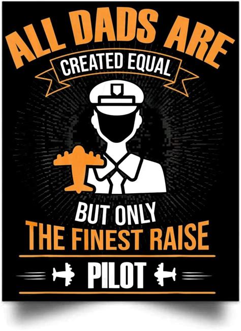 Nana Store All Dads Created Equal Only Finest Raise Pilot Wall Art Print Poster Home