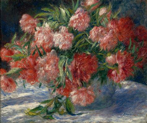 Peonies C 1880 By Pierre Auguste Renoir Etsy