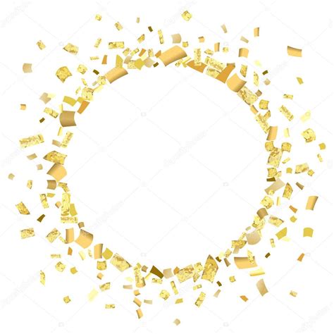 Confetti Gold Circle — Stock Vector © 3epkalo 188546134