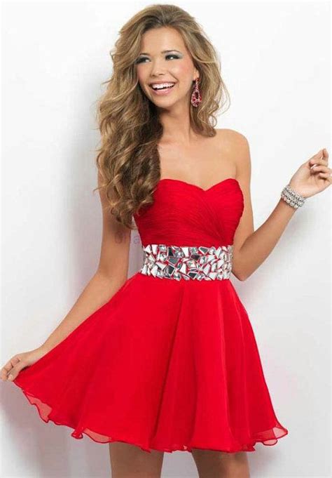 Red Short Prom Dressred Homcoming Dress Strapless Dressesbeautiful
