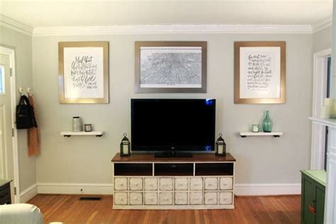 Before And After A Boring Living Room Wall Gets A Simple Upgrade