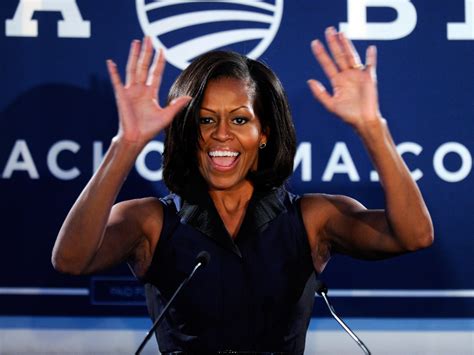 Michelle obama's arms are impressively strong, so we're sharing five arm exercises that can help you score your own michelle obama arms. Michelle Obama Shows Off Toned Arms In Las Vegas (PHOTOS ...