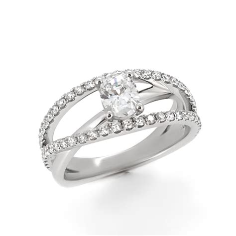 Modern Oval Diamond Engagement Ring Haywards Of Hong Kong