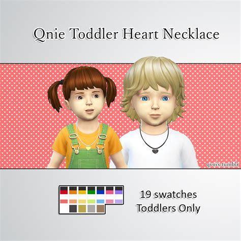 Sims 4 Ccs The Best Toddlers Necklace Clothing Glasses By Qvoix
