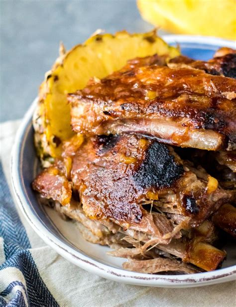 Slow Cooker Pineapple Bbq Ribs Life With The Crust Cut Off