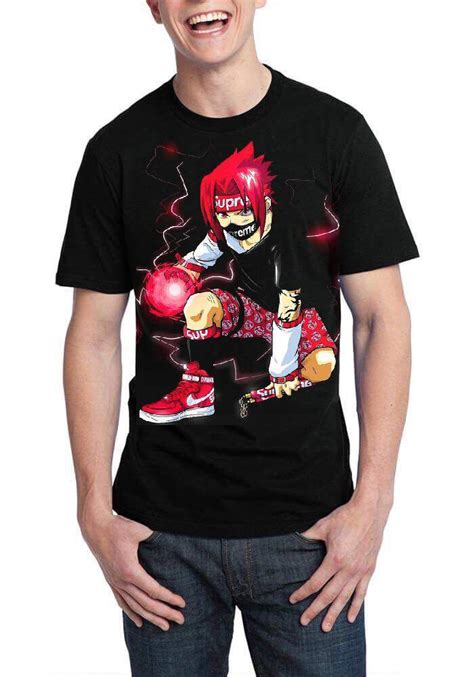 Shop hot topic for cool car accessories. Supreme Naruto Sasuke Black T-Shirt - Swag Shirts