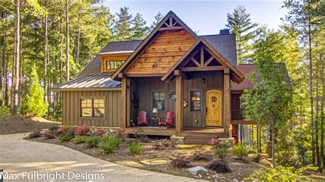 Small Cabin Home Plan With Open Living Floor Plan Stone House Plans
