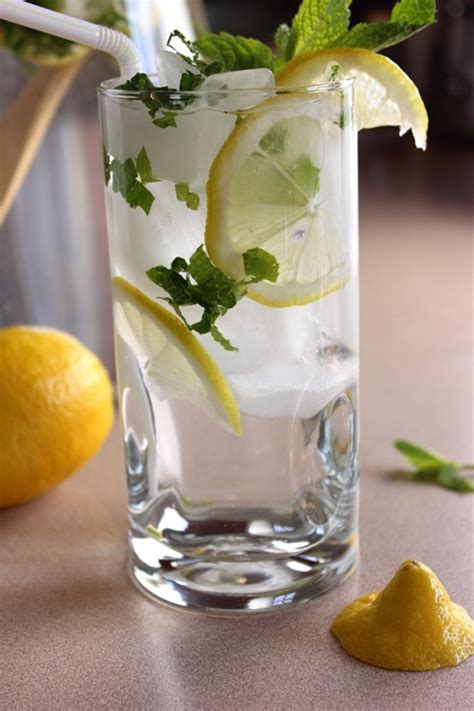 Mint And Lemon Infused Water Recipe Chefthisup