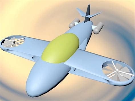 Cartoon Airplane Free 3d Model Max Vray Open3dmodel 111622
