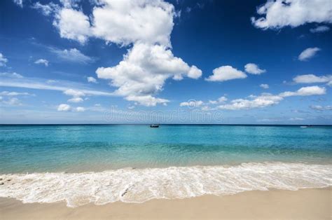 Beautiful Tropical Beach And Blue Sky Stock Photo Image Of Holiday