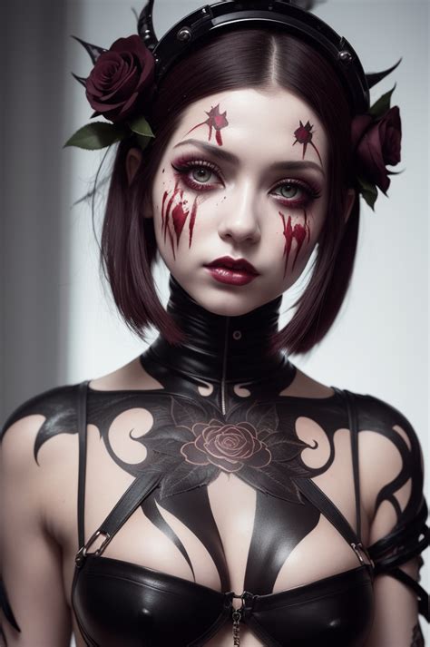 Flowerpunk Woman By Aistandby
