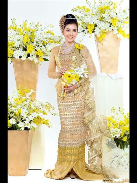 Myanmar Wedding Dress Traditional Dresses Traditional Wedding