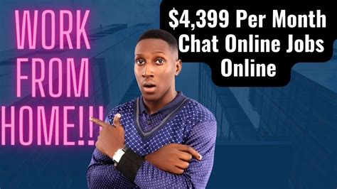 $4,399 Per Month Chat Online Jobs: No Phone, No Talking, Just Typing
