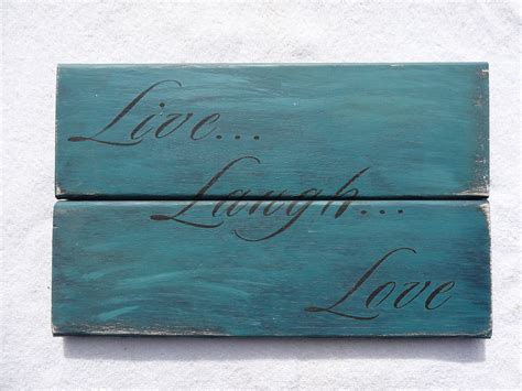 Livelaughlove~rustic Hand Painted Wood Sign By Cherry Creek Crafts