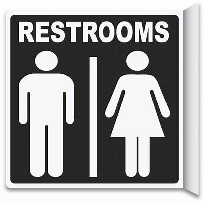 Sign Restrooms Way Restroom Signs Bathroom Safetysign