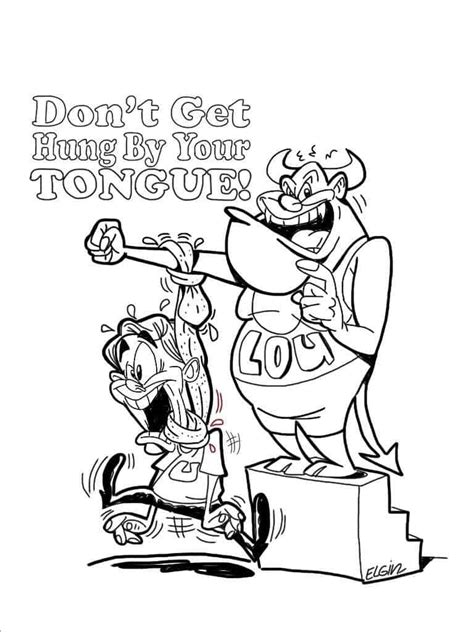 taming  tongue coloring pages cartoon ministry  children