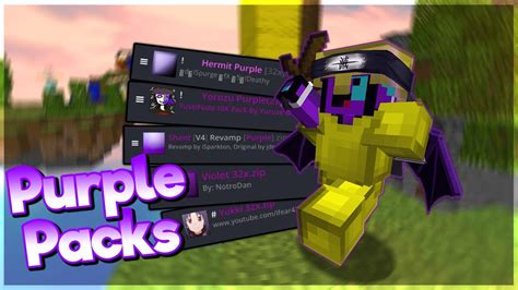 The Best Purple Texture Packs For Bedwars Hypixel Bedwars Youtube