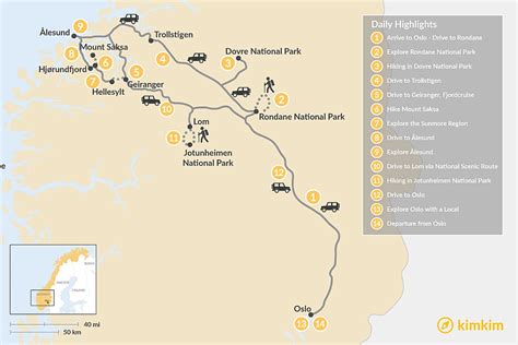 Heftzwecke Halbinsel Riese Scenic Route Map Regeneration Kalt Stellen